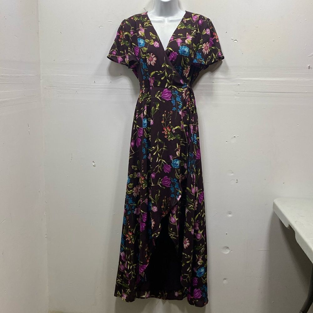 Belle Vere Floral Wrap Dress Small